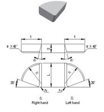 焊接刀片_外圓車刀片