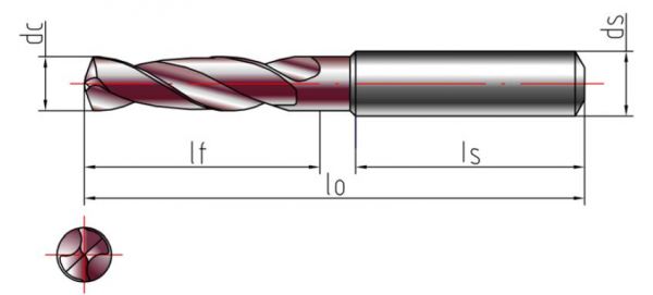 硬體硬質(zhì)合金麻花鉆，超H涂層麻花鉆